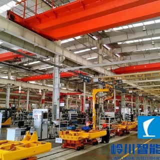 挖掘机底盘装配流水线